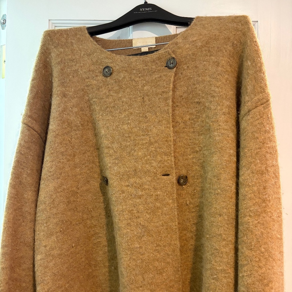 J.crew Collection alpaca double breasted wool sweater